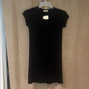 Chic Black Short Sleeve Dress